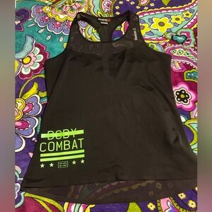 Les Mills Reebok Black Body Combat Tank Top Small